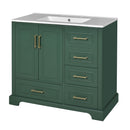 Traditional Bathroom Vanity With Soft Close Doors And Drawers