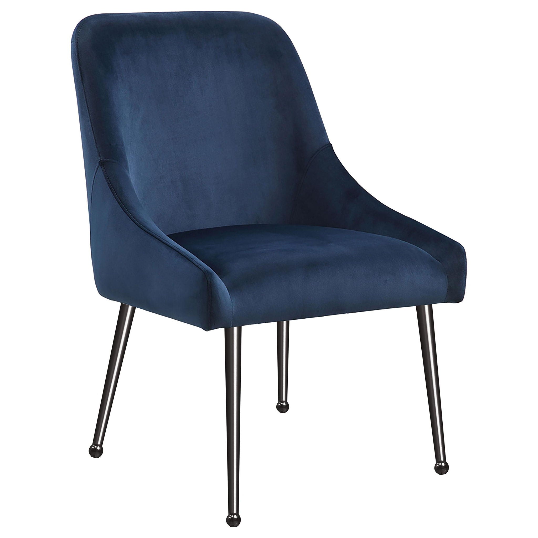 Mayette Upholstered Dining Side Chair Blue (Set of 2) - Atlantic Fine Furniture Melbourne FL
