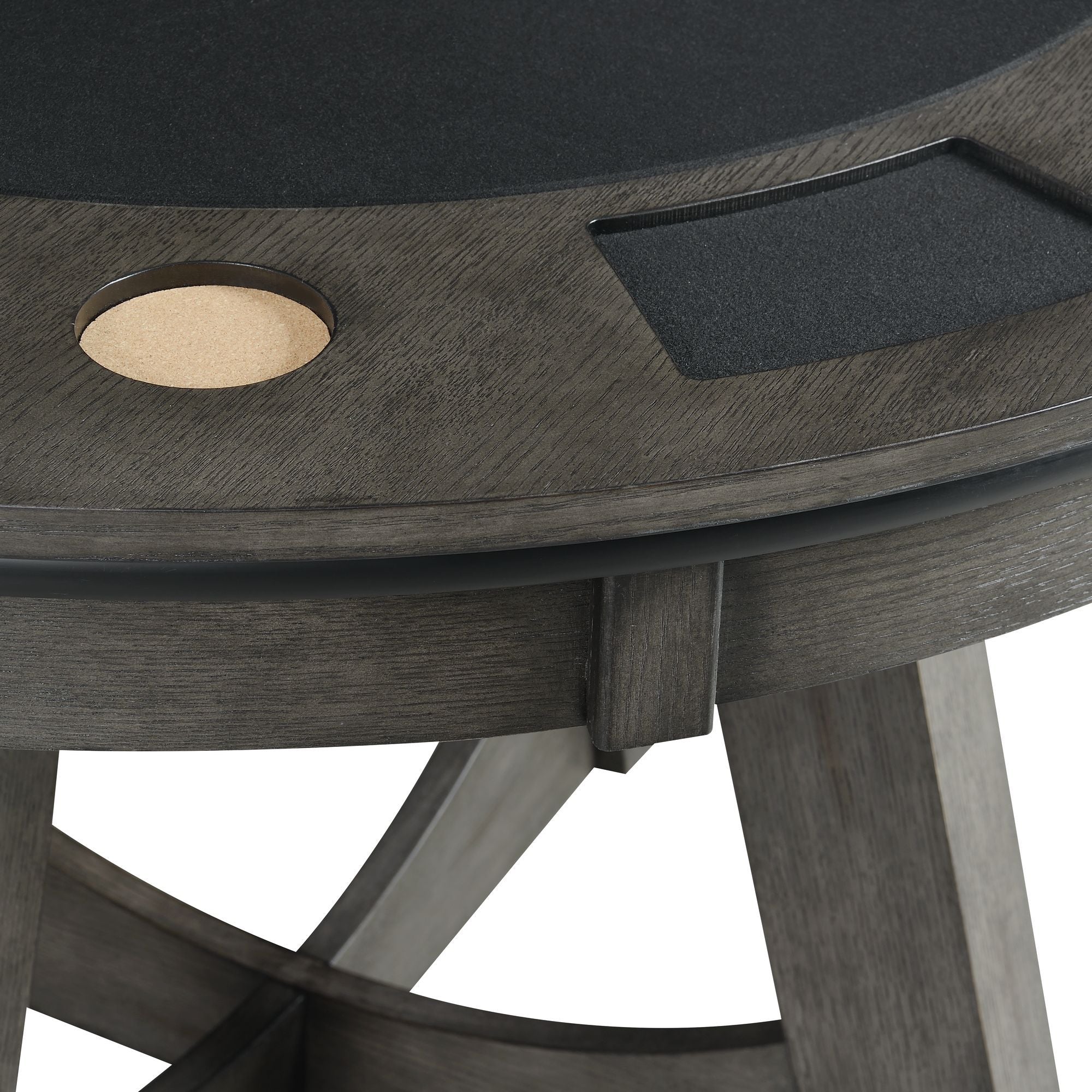 Prince - Round Game Table - Gray