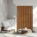 Freestanding Decorative Privacy Screen For Deck Balcony Patio, Metal Privacy - Brown