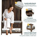 Hall Tree With 6 Hooks And Hinged Lid, Coat Hanger, Storage Bench, 3 In 1 Design