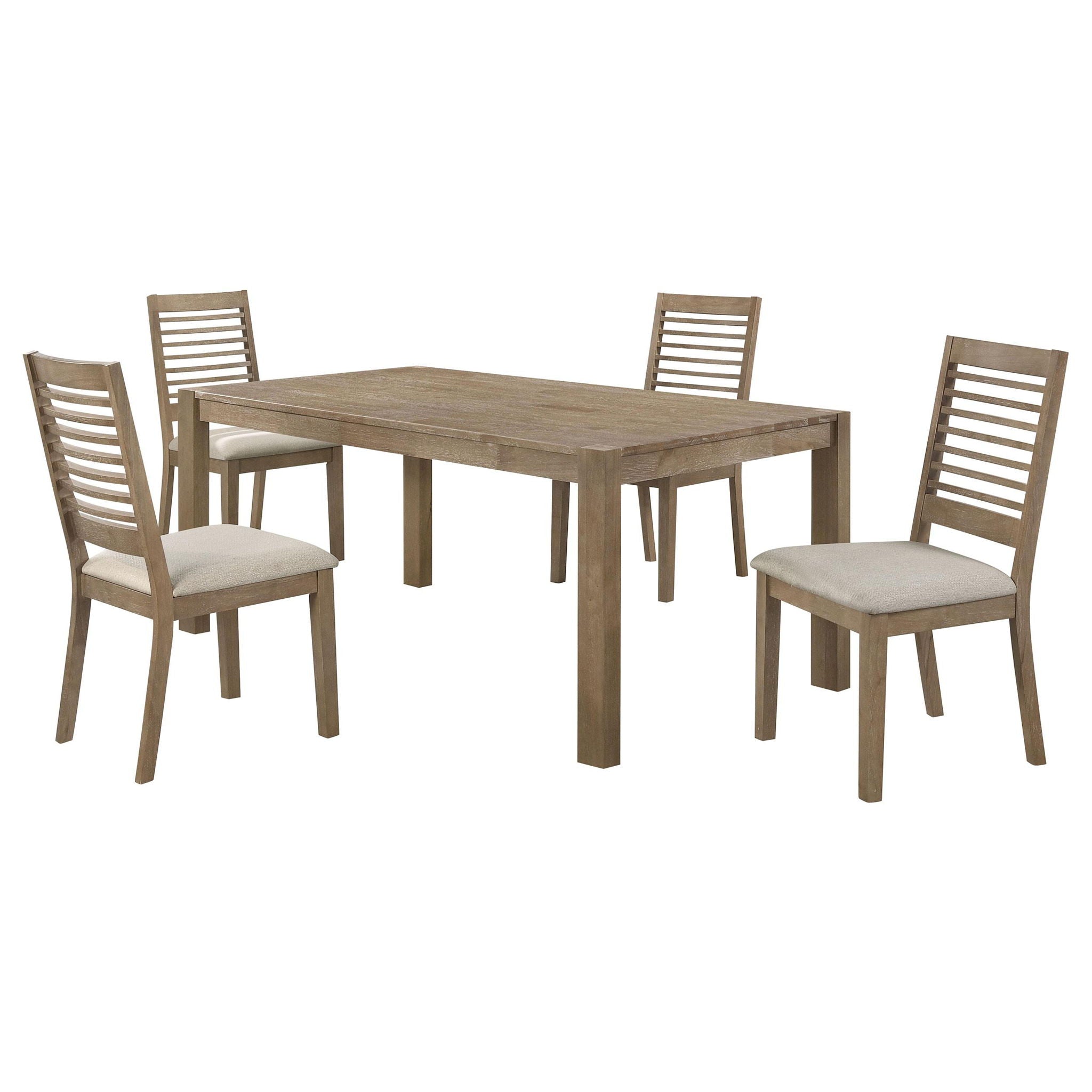 Scottsdale 5-piece Rectangular Dining Set Brown Washed - Atlantic Fine Furniture Melbourne FL