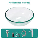 Vessel Sink With Faucet And Pop-Up Drain