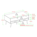 Contemporary 2 Drawer Low Coffee Table