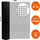Vinyl Coated Hardware Cloth, Welded Wire Fence For Poultry And Home Improvement - Black
