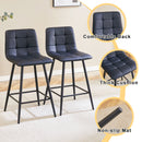 Bar Chair Set Comfortable With Metal Legs And Ergonomic Design