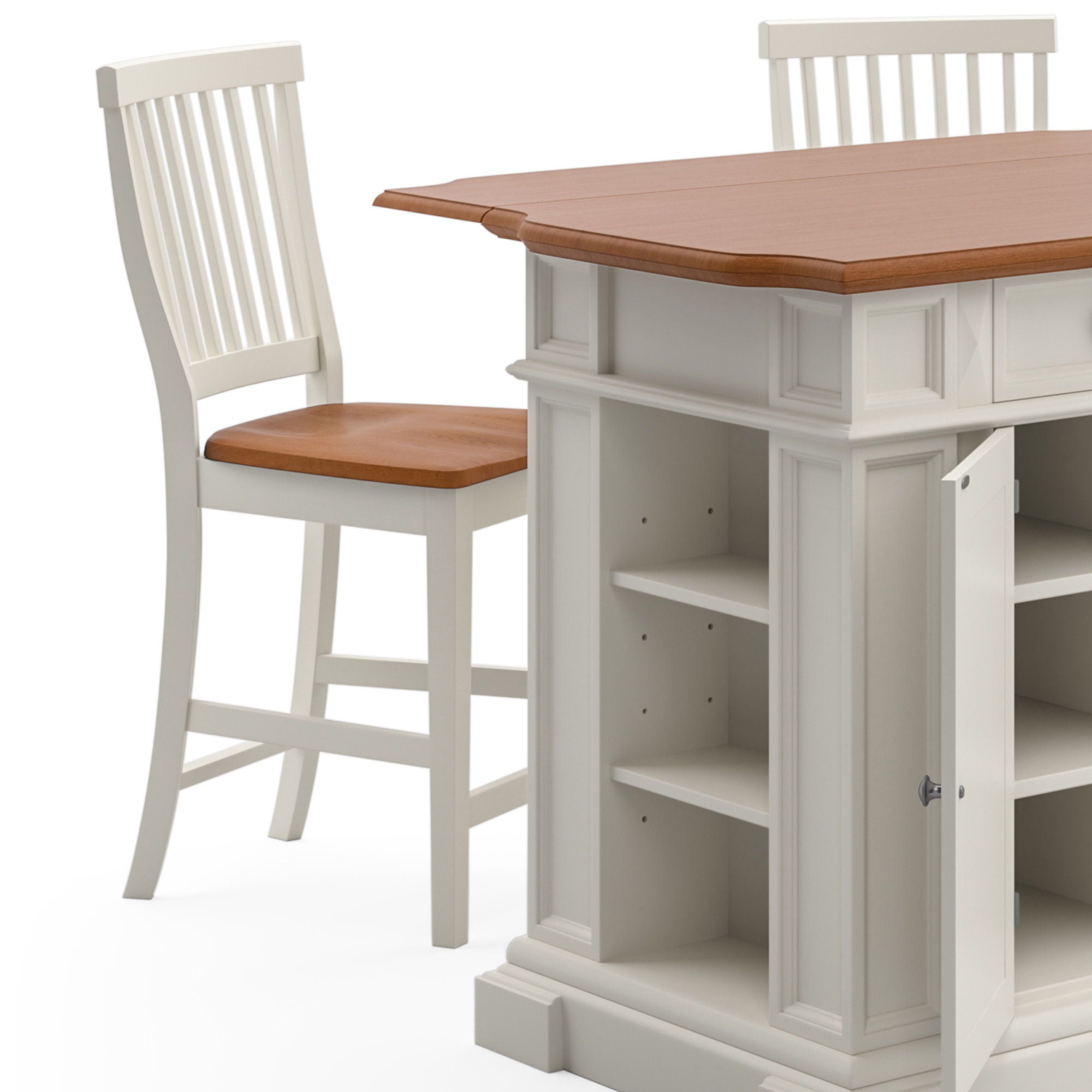 Americana - Kitchen Island Set - White