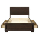 Kauffman - Wood Storage Panel Bed
