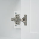 Freestanding Bathroom Vanity Tall With Damping Hinge Doors, Adjustable Shelves - White