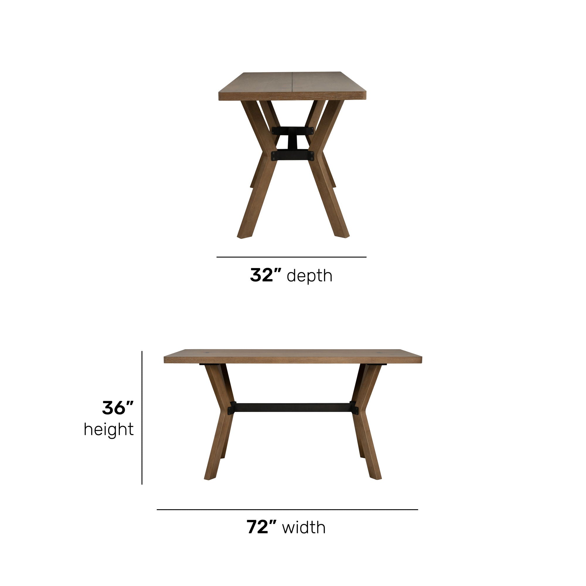 Millwork - Friendship Table - Light Brown