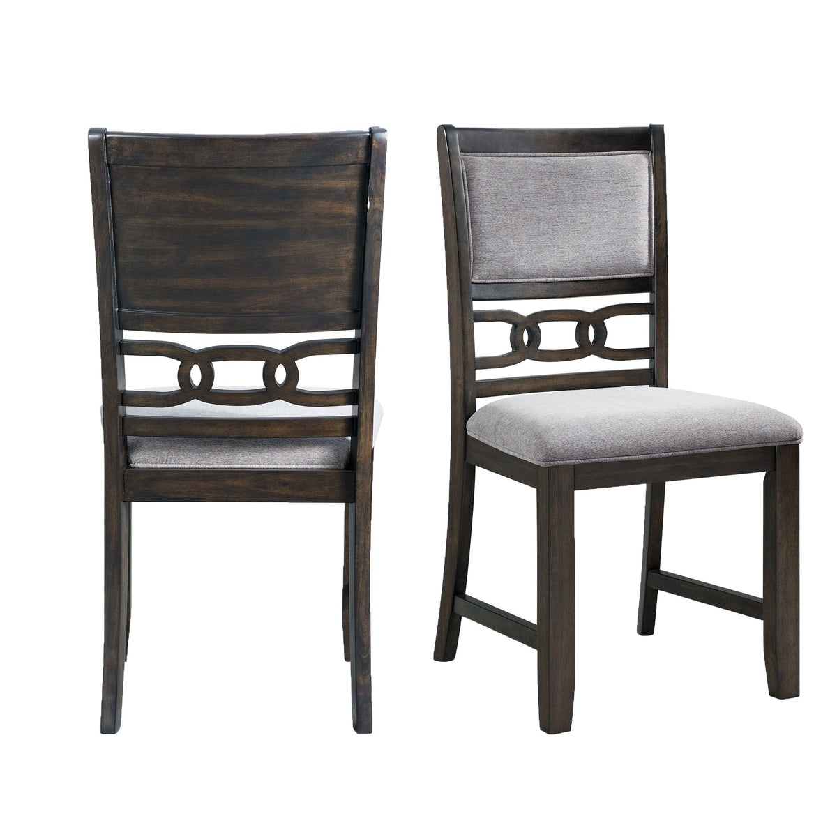 Amherst Side Chair (Set of 2) in Dark Brown by Elements International