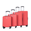 Luggage 4 Piece Lightweight Suitcase With Rotating Wheels With Tsa Lock,