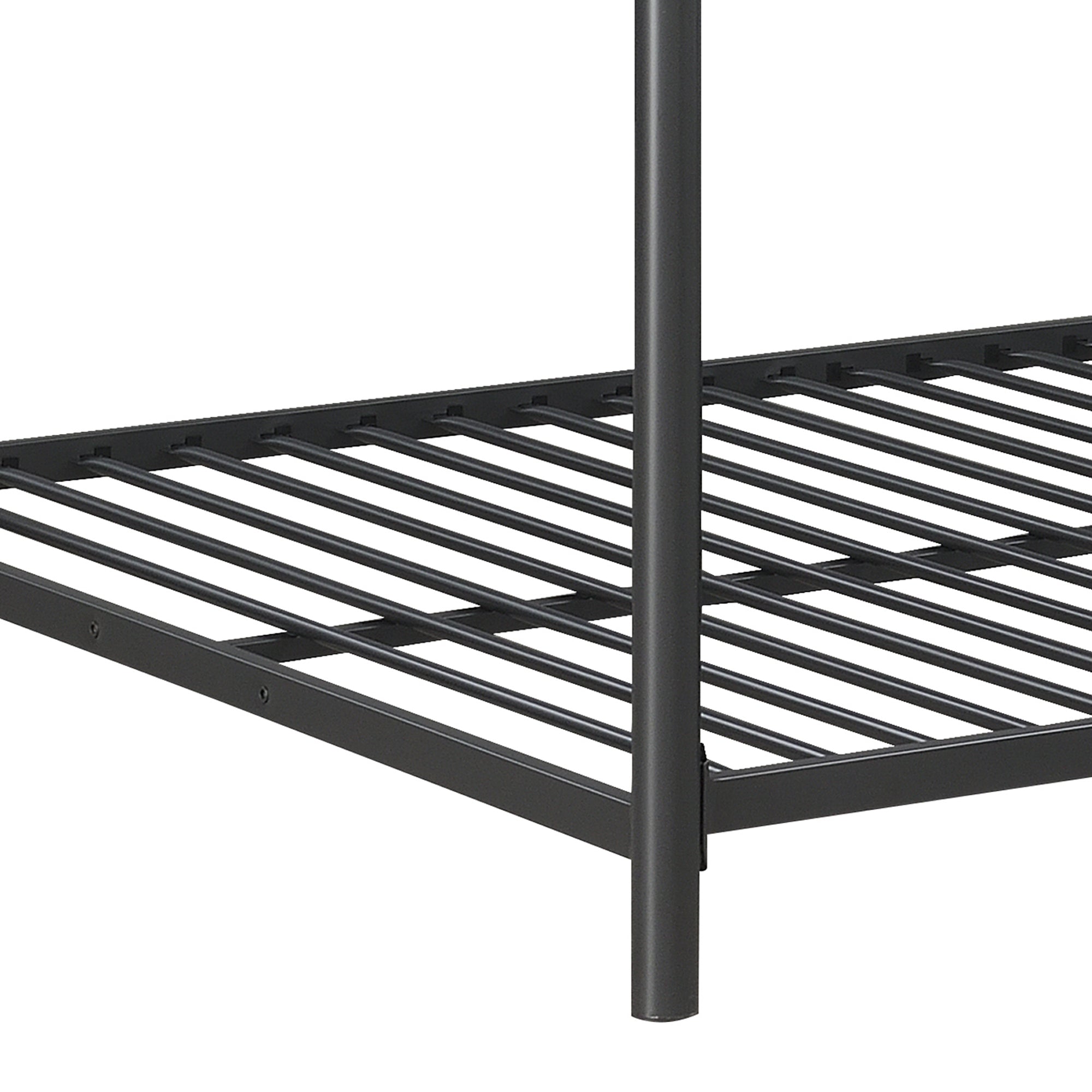 Furniture Triple Bunk Bed, FULL/FULL/FULL, black