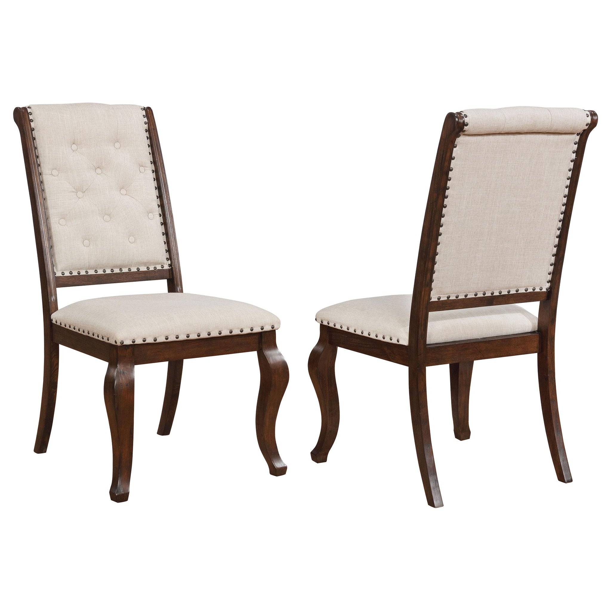 Brockway Upholstered Dining Chair Barley Java (Set of 2) - Atlantic Fine Furniture Melbourne FL