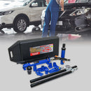 10 Ton Portable Hydraulic Equipment Kit For Metal Work - Black / Blue