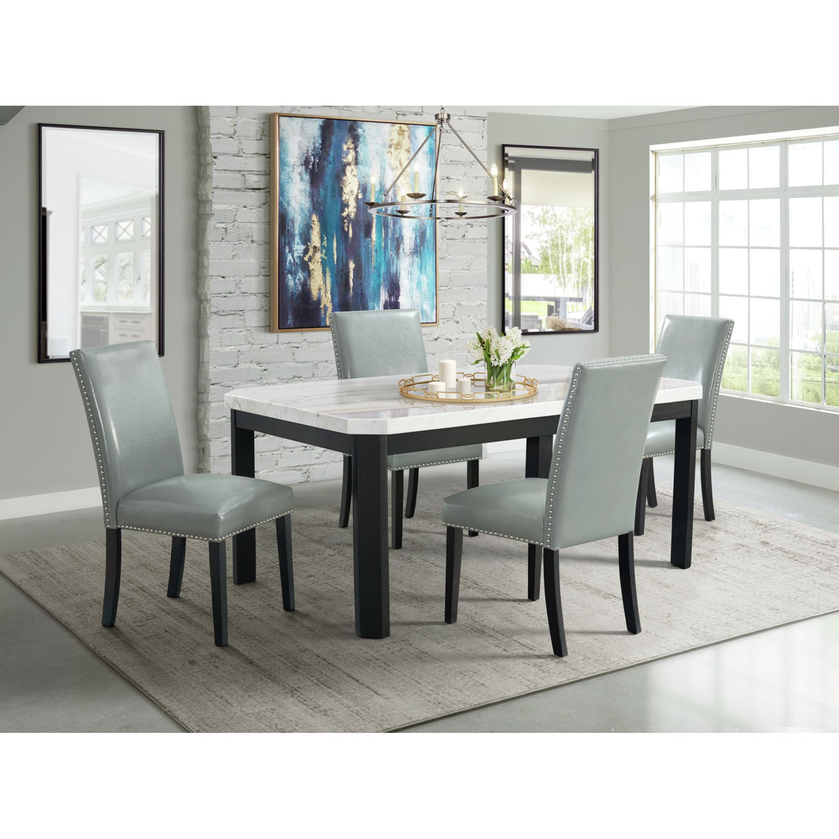 Meridian Dining Side Chair (Set of 2) in Black by Elements International, view 11