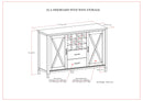 Ela - Sideboard With Wine Storage - Smoky Brown