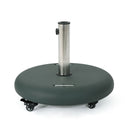 Wheelie - Round Umbrella Base With Stainless Steel Holder