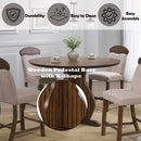 Maurice - Counter Height Table - Oak - Atlantic Fine Furniture Inc