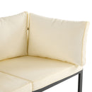 Outdoor Sectional Sofa Set Patio Seating Group With Cushions