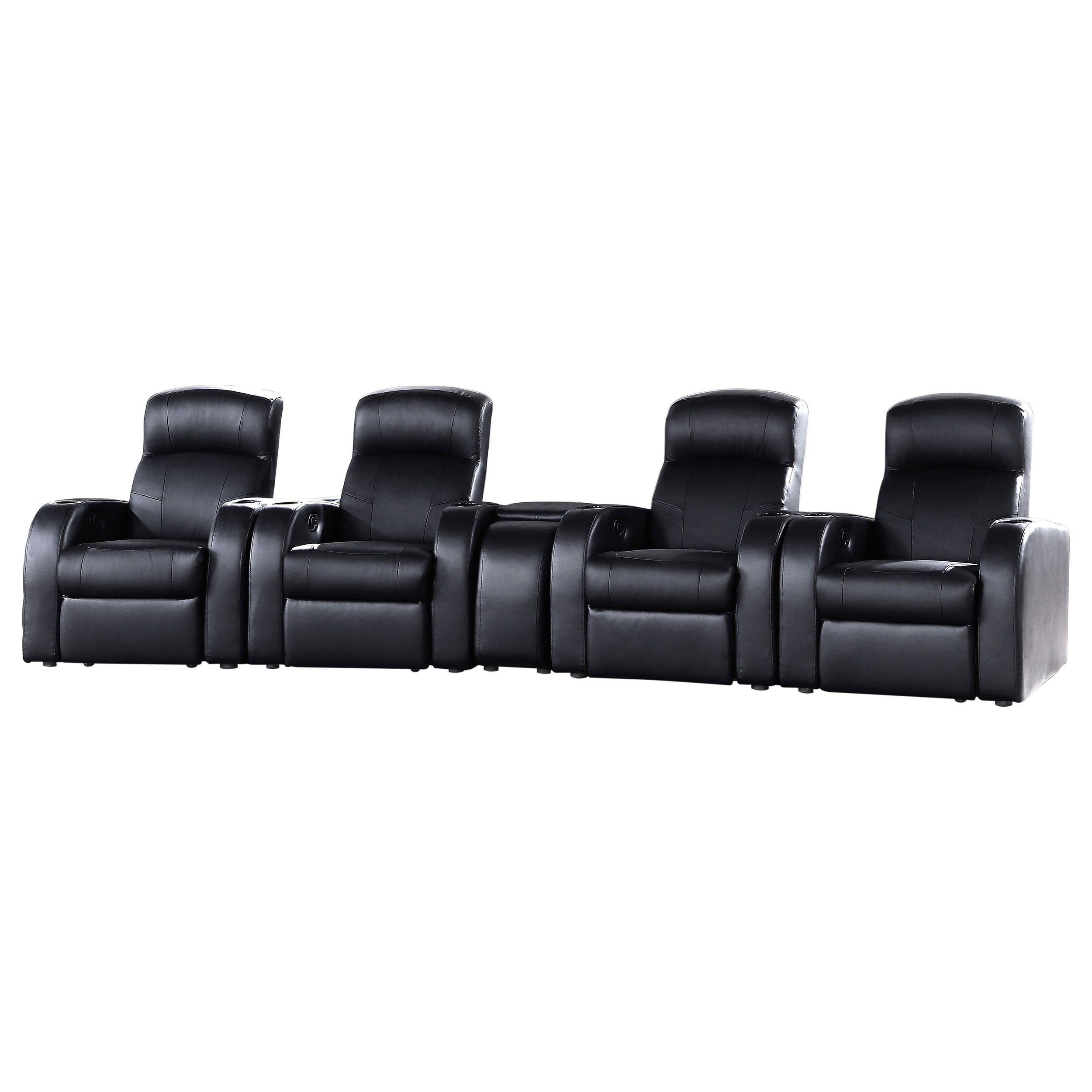 Cyrus 5-piece Upholstered Home Theater Seating — view 1