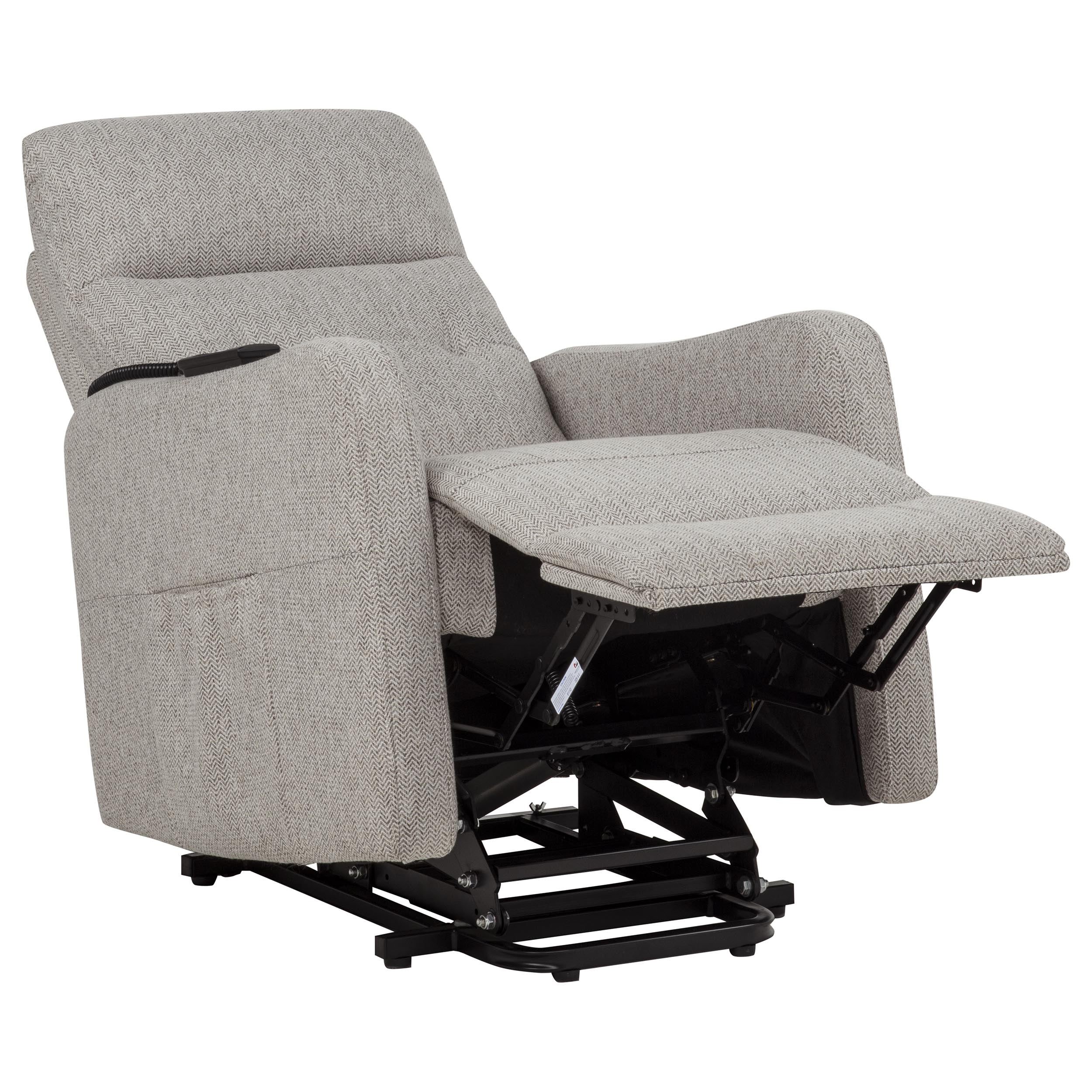 Dayes Upholstered Power Lift Recliner Chair Taupe — view 6