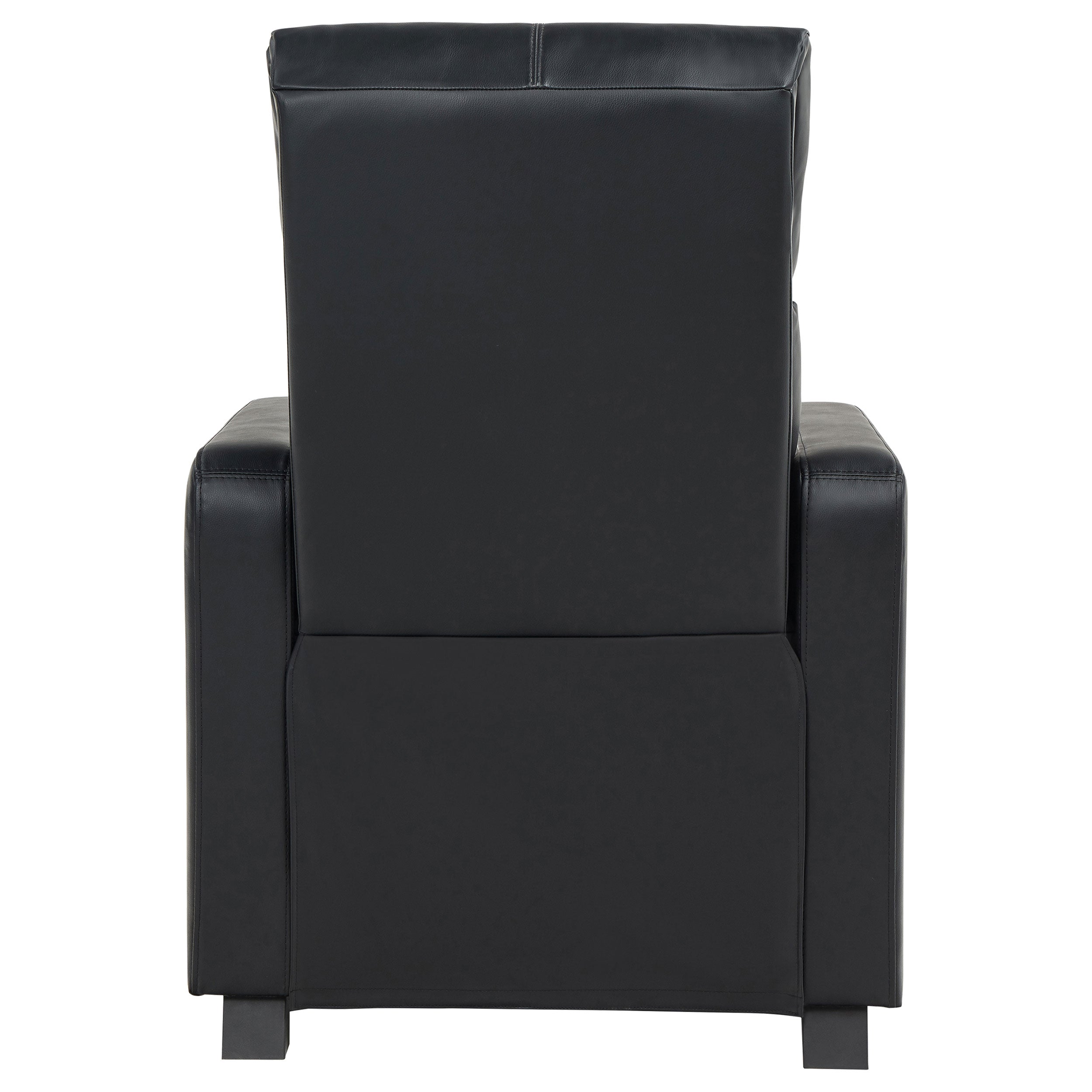 Toohey Upholstered Tufted Recliner Living Room Set Black — view 10