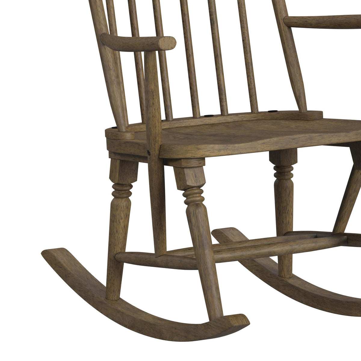 Heritage & Home Rocking Chair in Oak Brown by Elements International, view 3