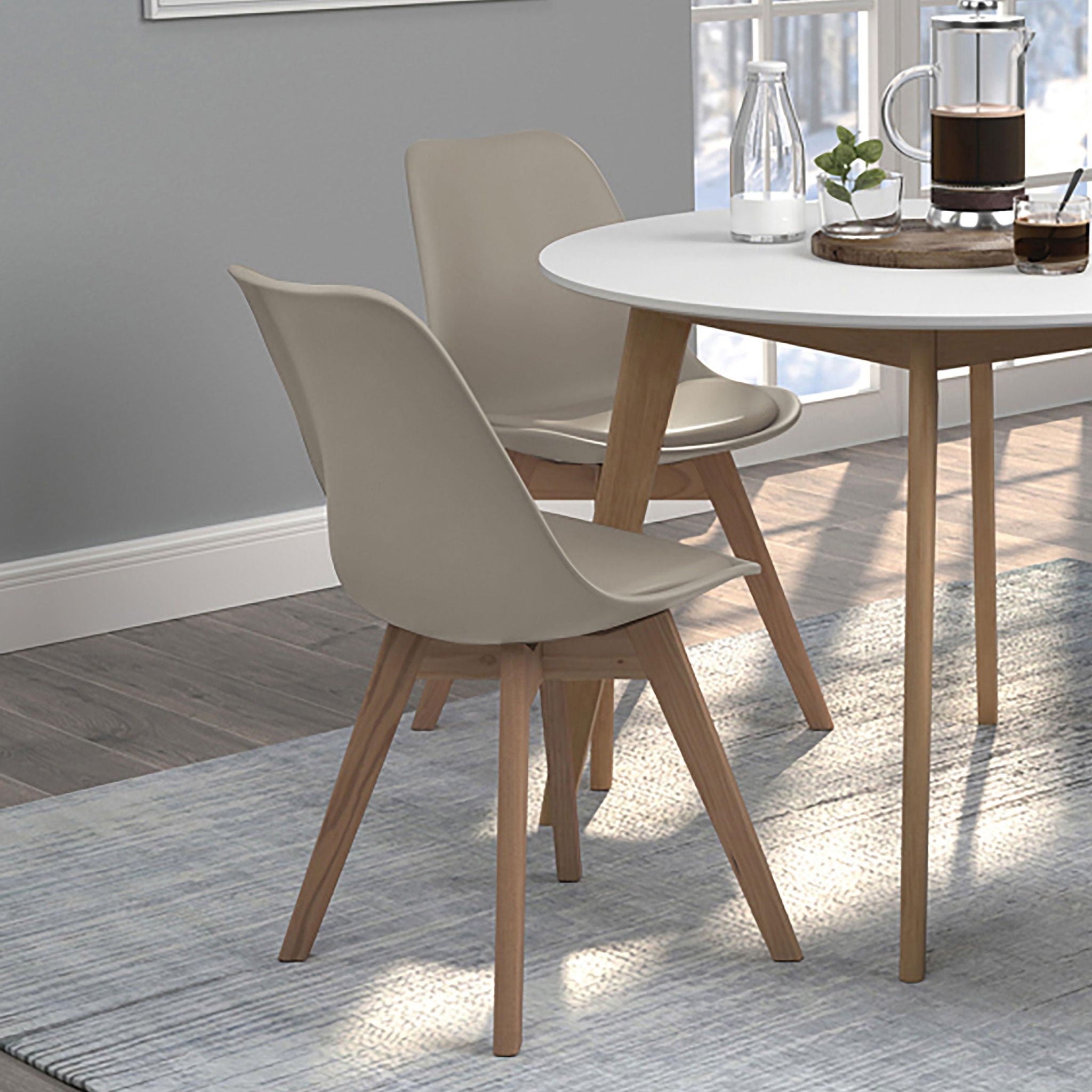 Caballo Polypropylene Dining Side Chair Tan (Set of 2) - Atlantic Fine Furniture Melbourne FL
