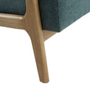 Mid-Century Style Lounge Chair With Upholstered Seat