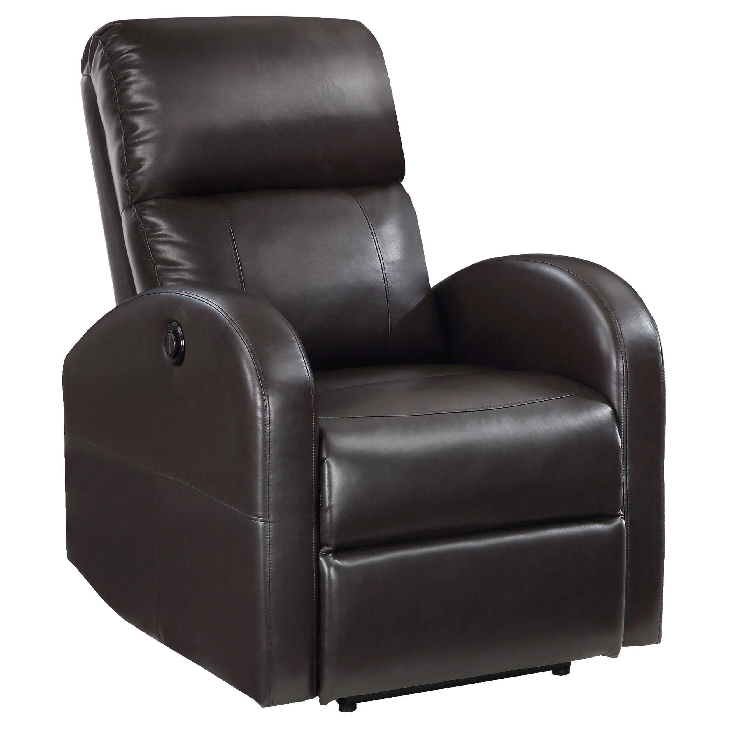 Grant Upholstered Power Recliner Chair Brown — view 4
