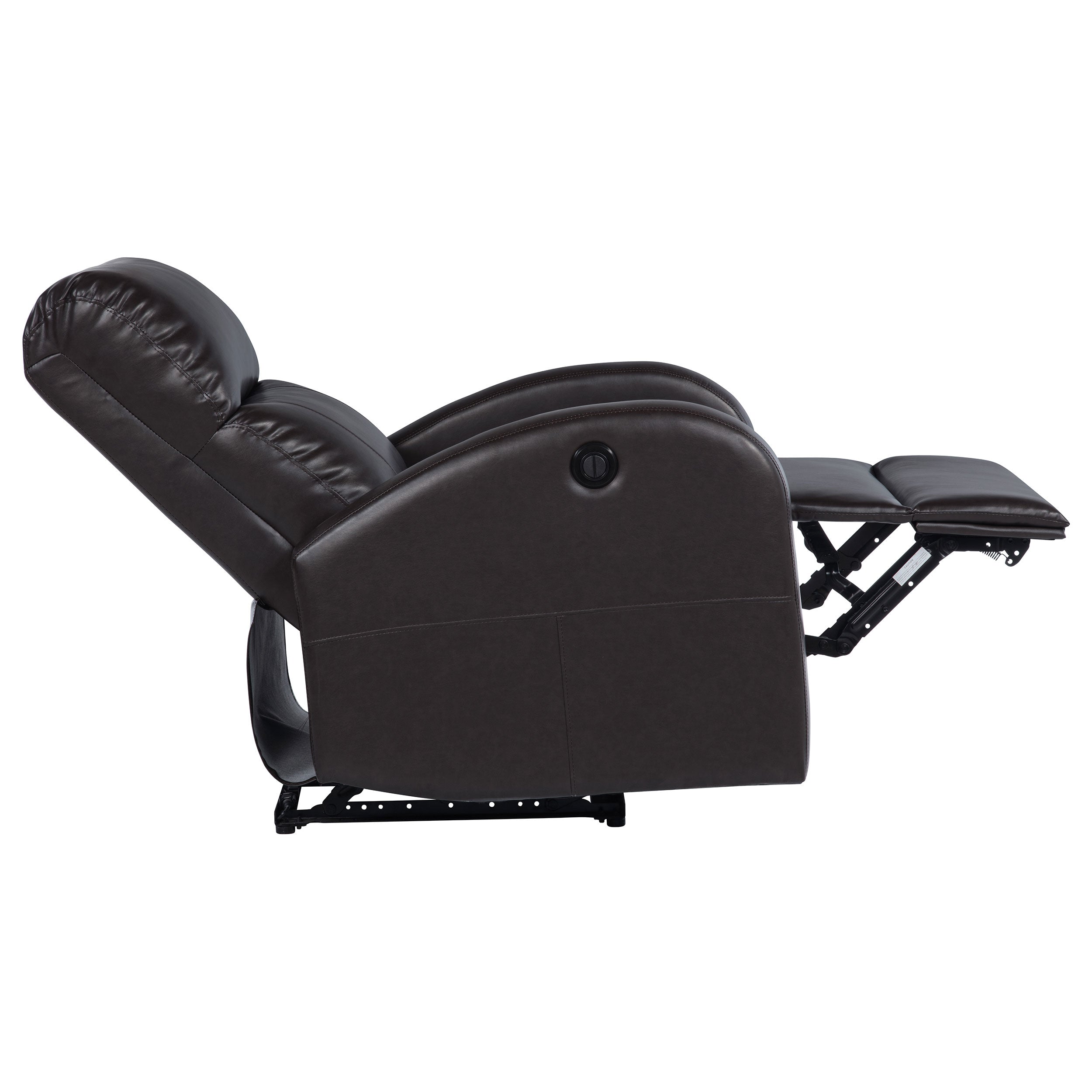 Grant Upholstered Power Recliner Chair Brown — view 8