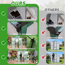 Polycarbonate Walk-In Greenhouse, Raised Base For Outdoor In All Season