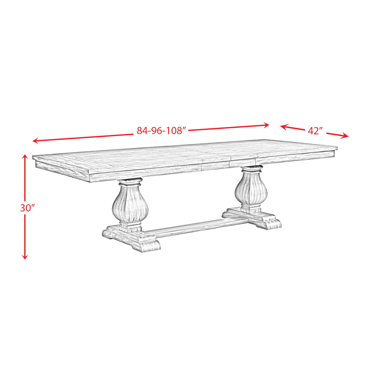 Gramercy Rectangle Standard Height Dining Table in Chocolate by Elements International, view 5