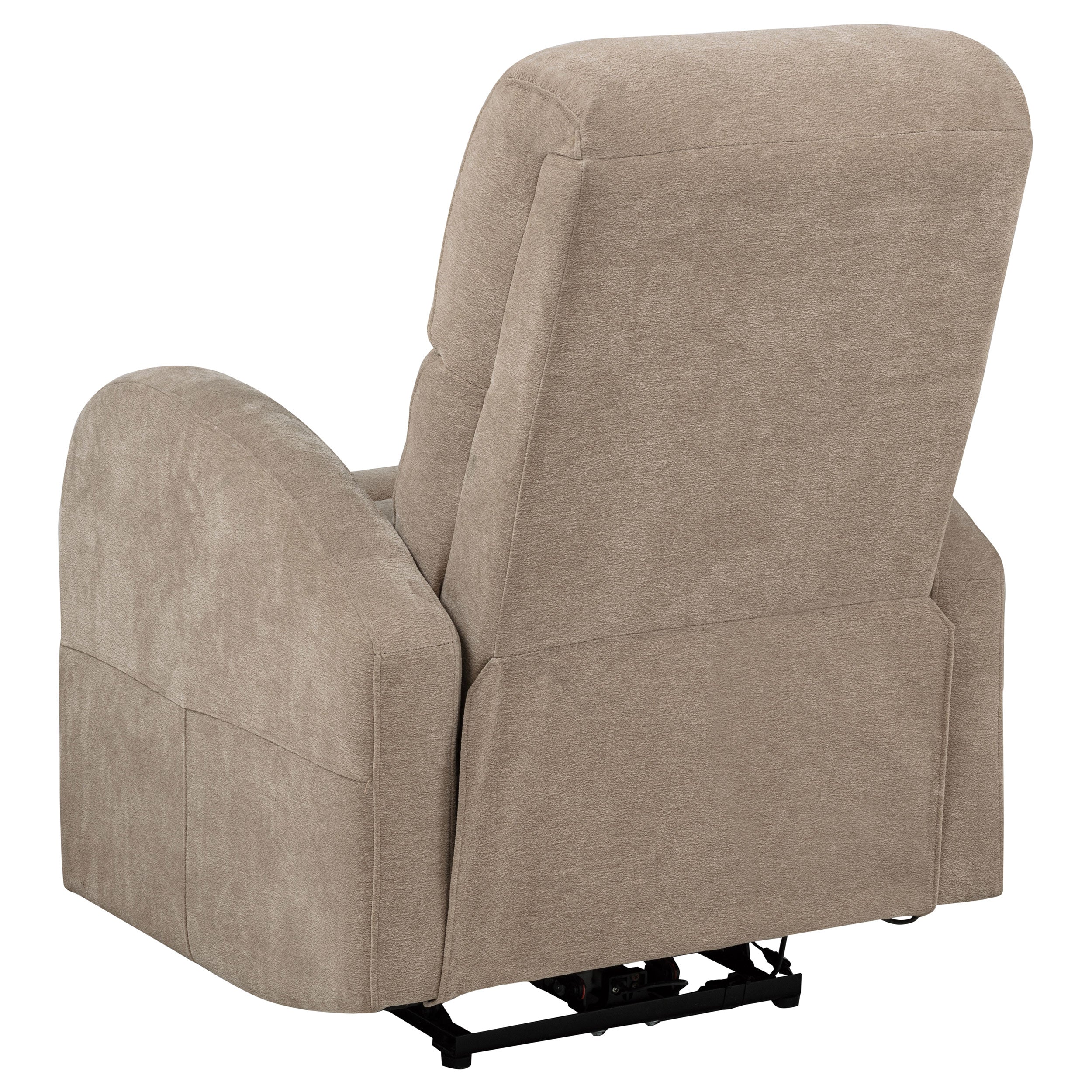 Grant Fabric Upholstered Power Recliner Chair Camel — view 8