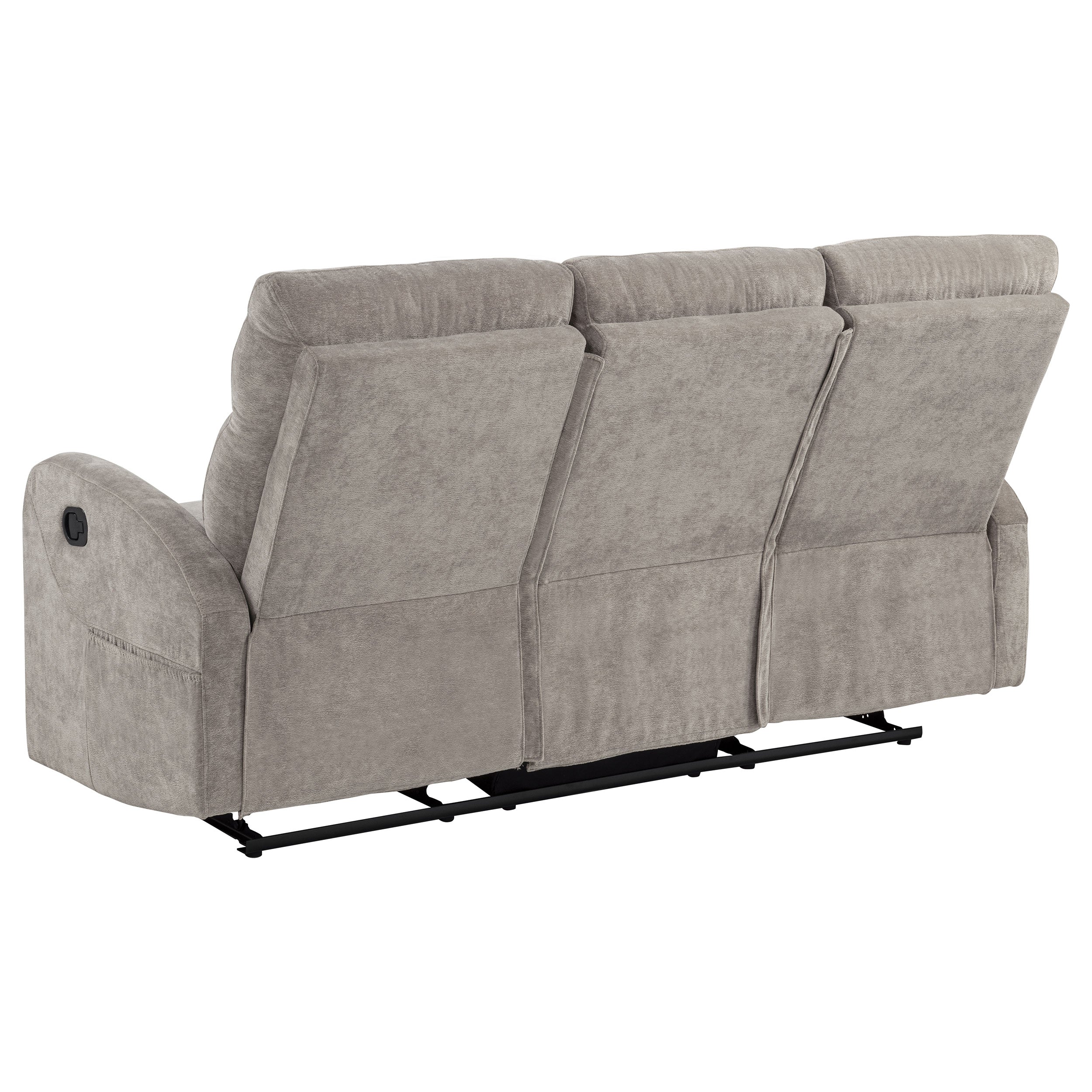 Hamilton 3-piece Chenille Manual Reclining Sofa Set Sand — view 6