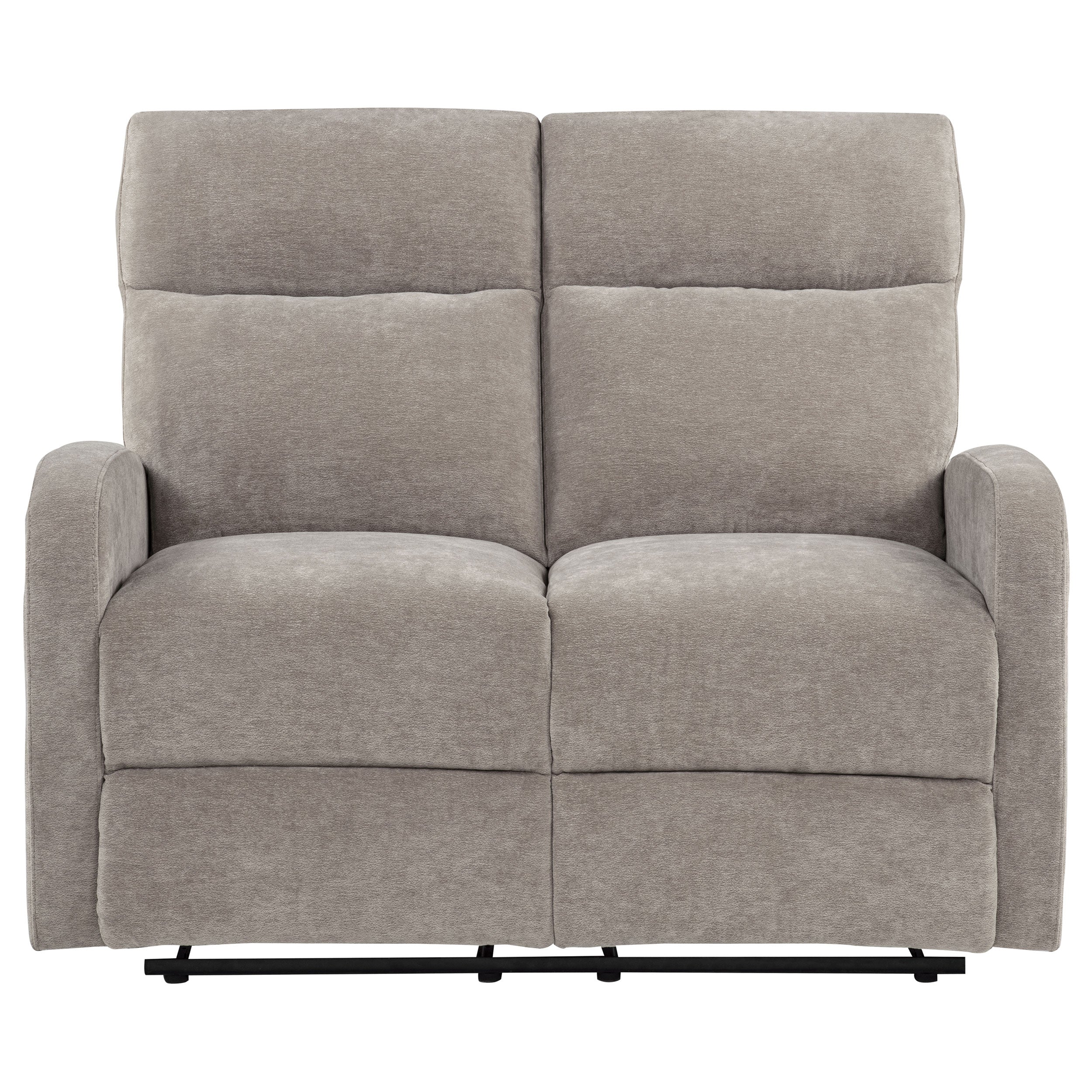 Hamilton Chenille Upholstered Manual Reclining Loveseat Sand — view 5