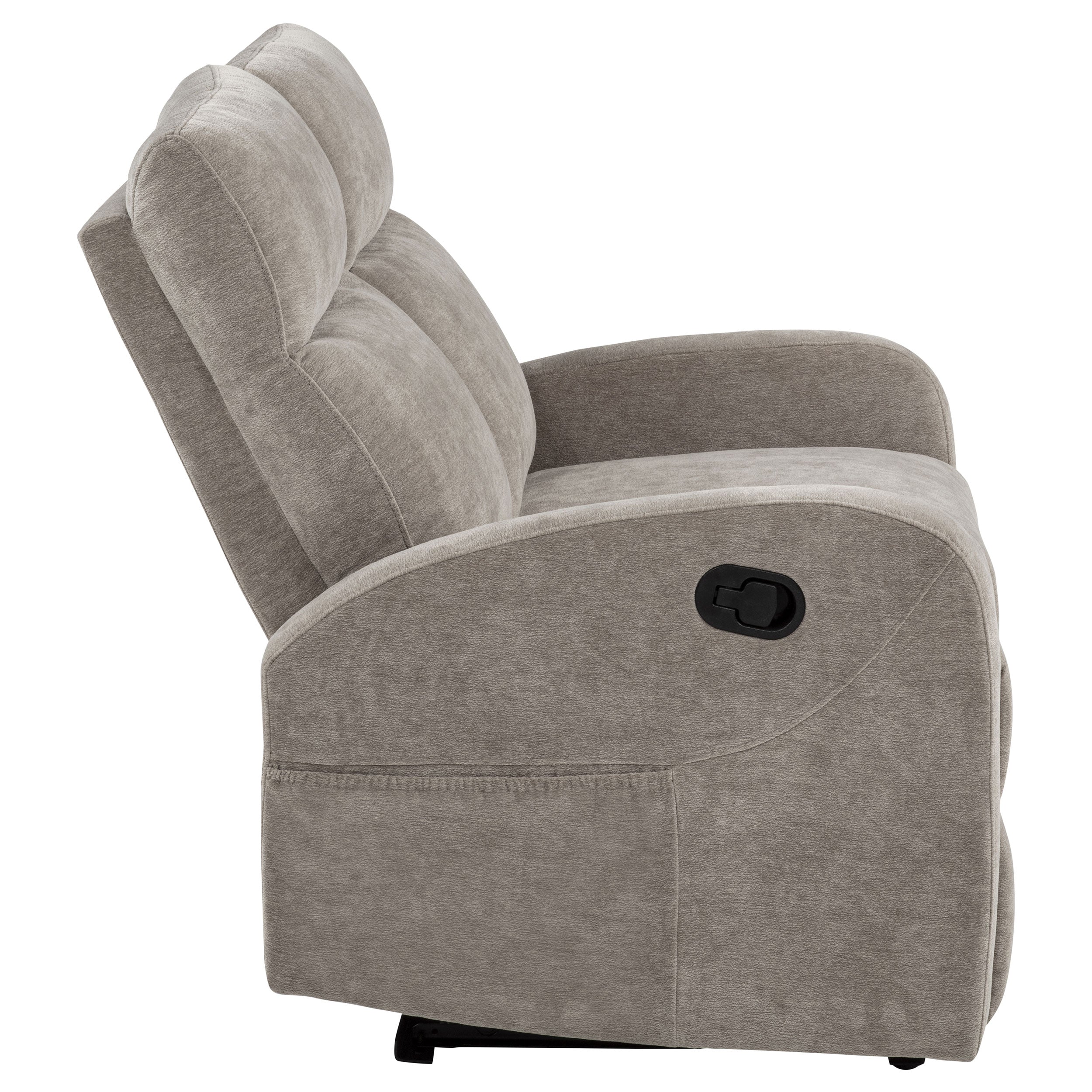 Hamilton Chenille Upholstered Manual Reclining Loveseat Sand — view 7