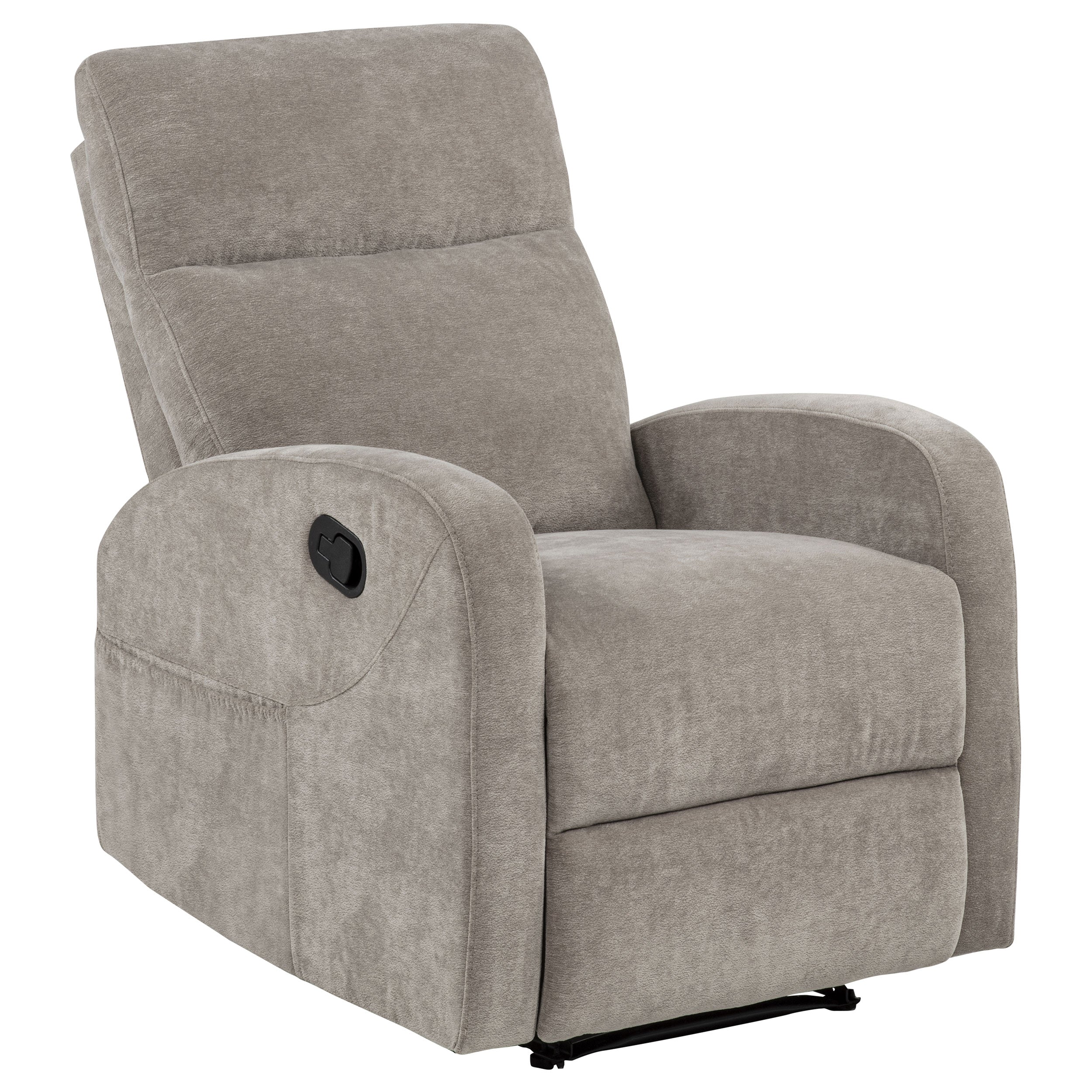 Hamilton Chenille Upholstered Manual Glider Recliner Sand — view 4