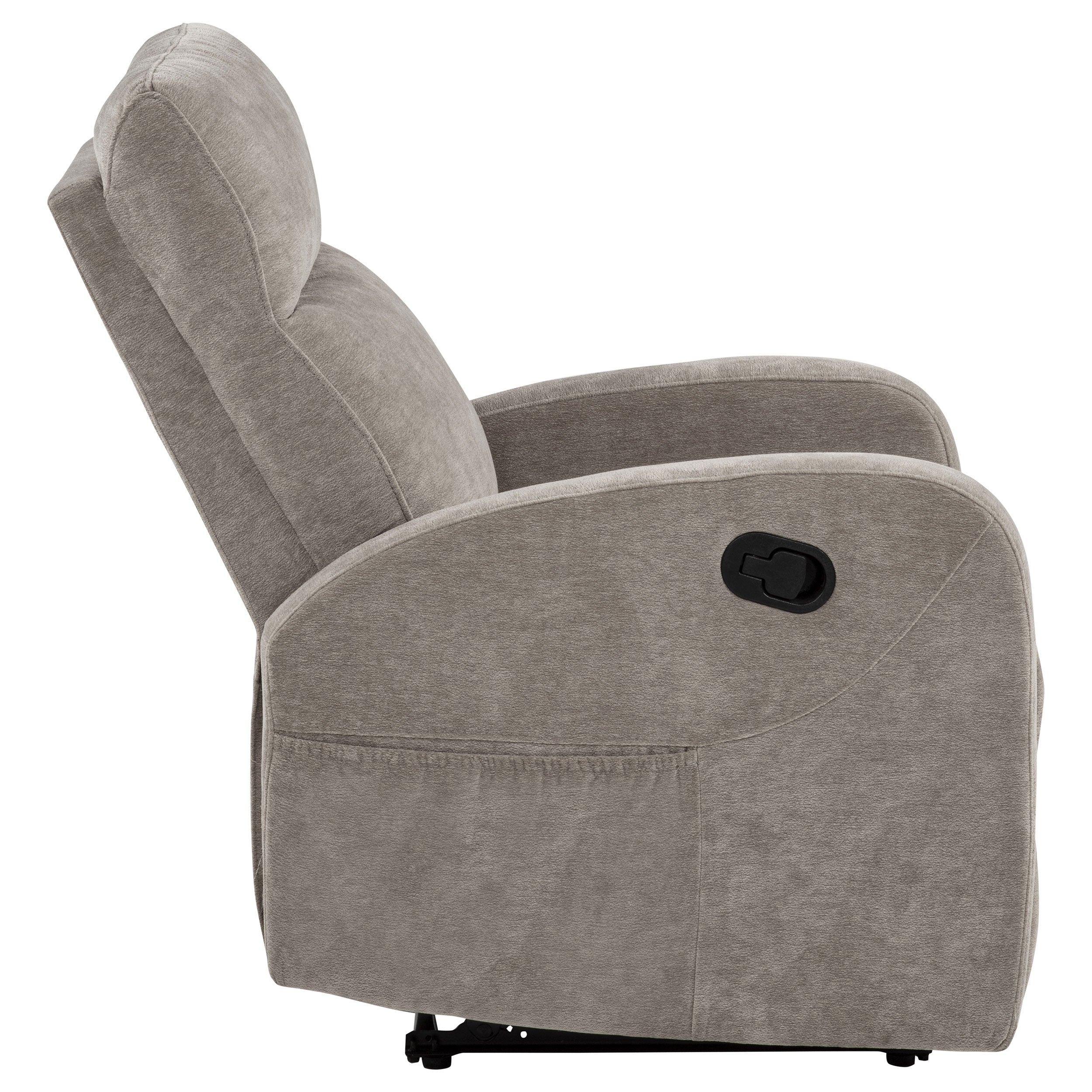 Hamilton Chenille Upholstered Manual Glider Recliner Sand — view 7