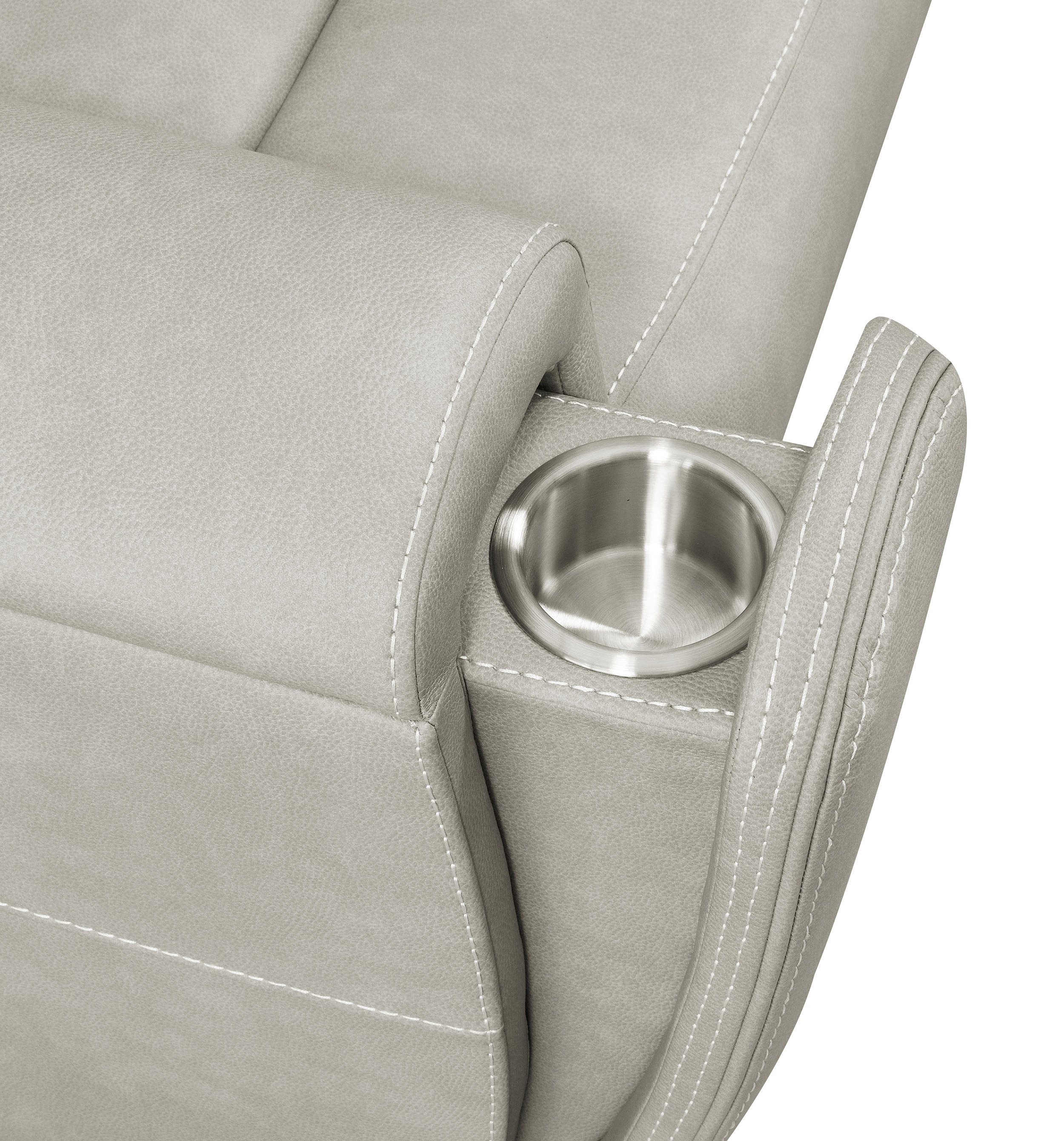 Brickston 2-piece Triple Power Reclining Sofa Set Grey — view 12