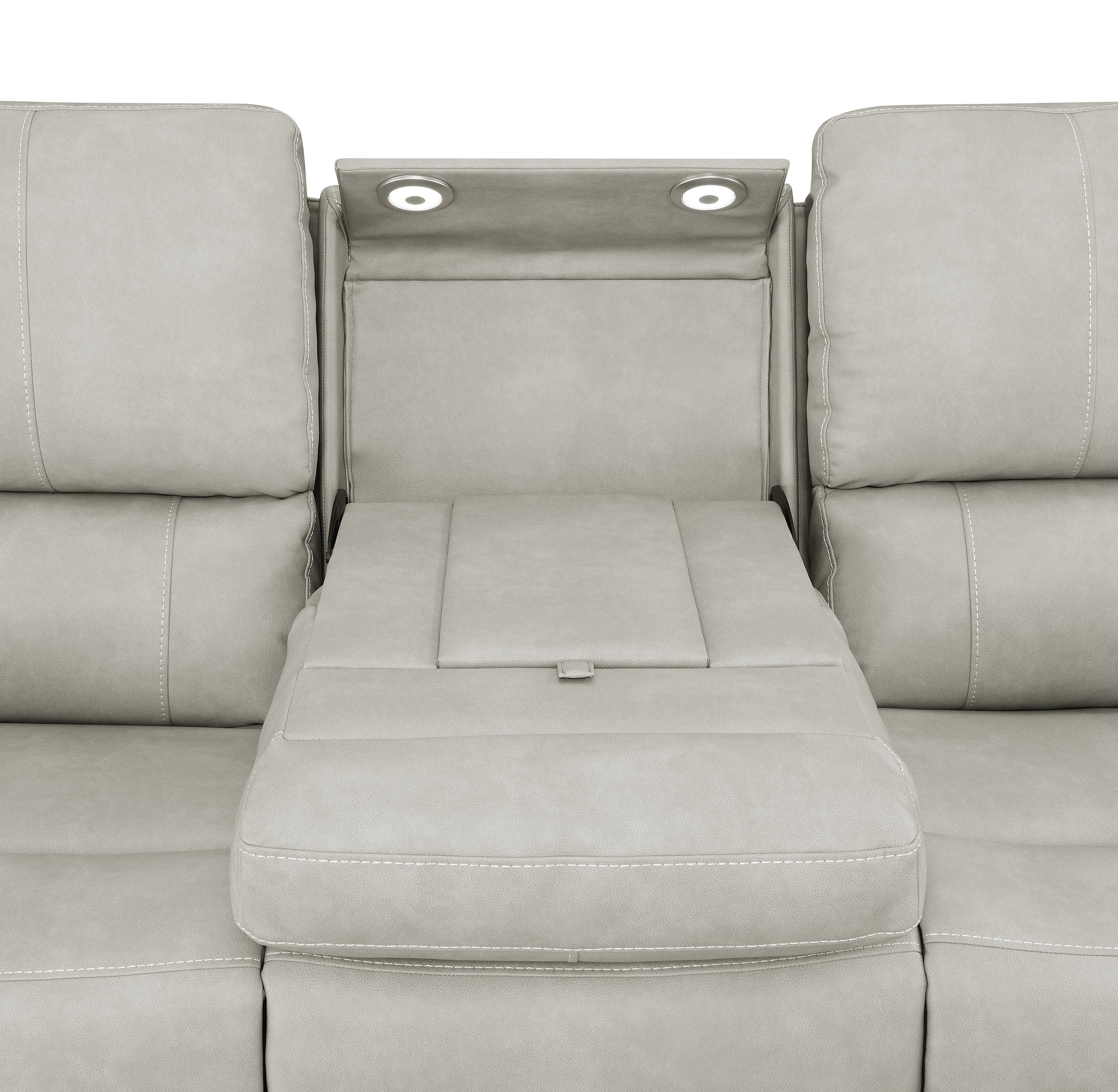 Brickston 3-piece Triple Power Reclining Sofa Set Grey — view 9