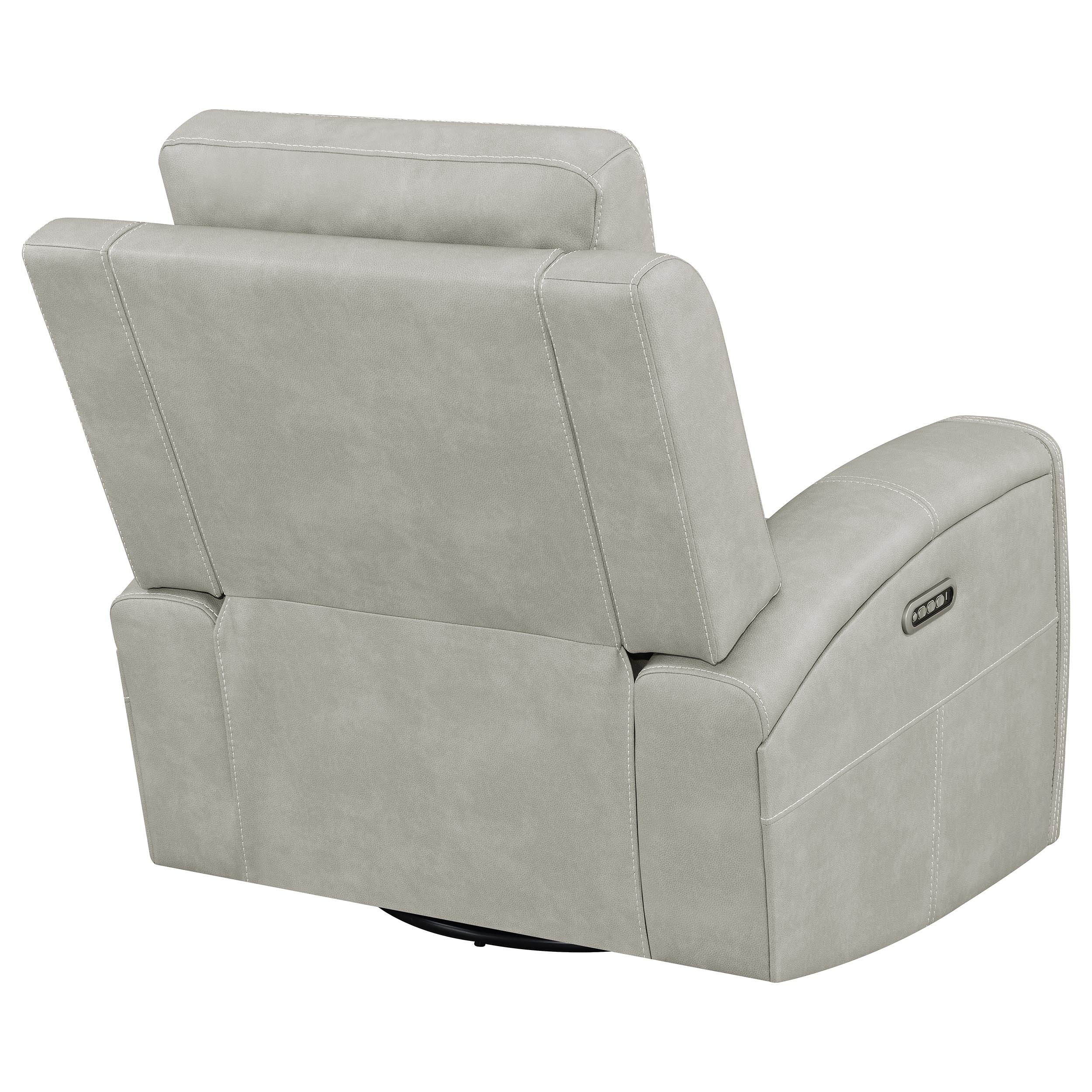 Brickston Triple Power Swivel Glider Recliner Grey — view 9