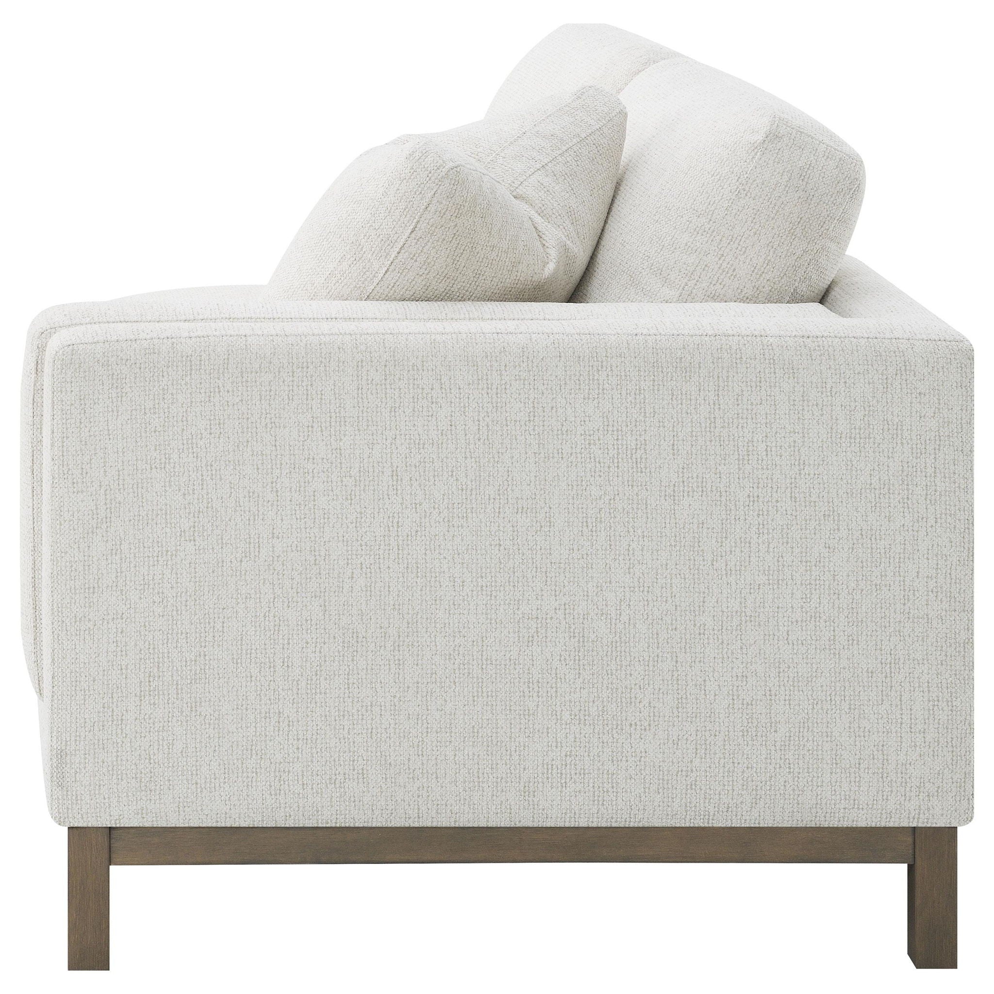 Geneva Boucle Upholstered Sectional Chaise Sofa Sand