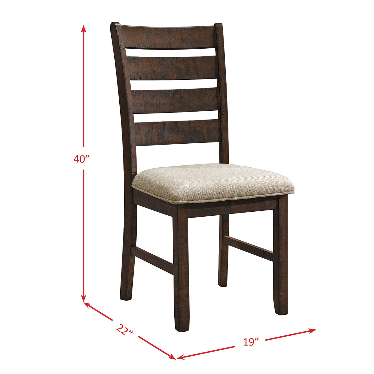 Jax Dining Set in Dark Brown by Elements International, view 12