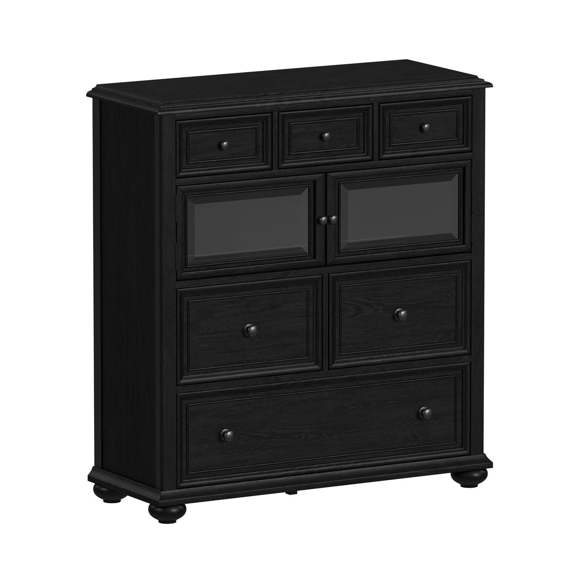 Heritage Sleigh Bedroom Set in Black by Elements International, view 33