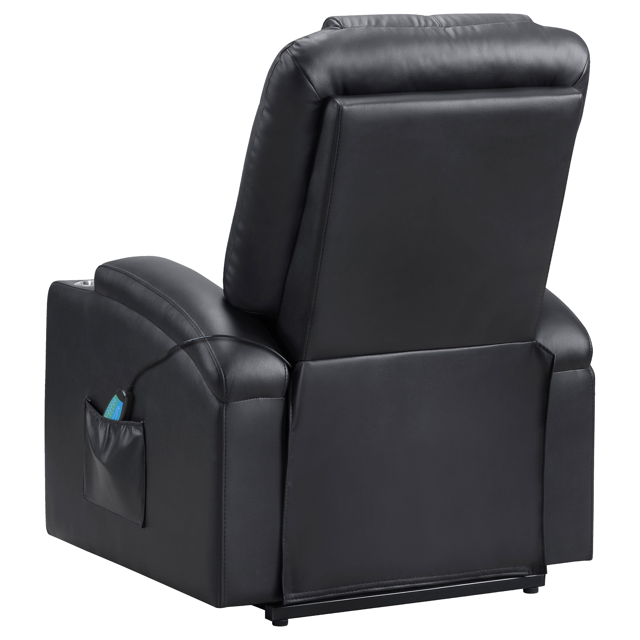 Armstrong Upholstered Power Lift Massage Recliner Espresso — view 9
