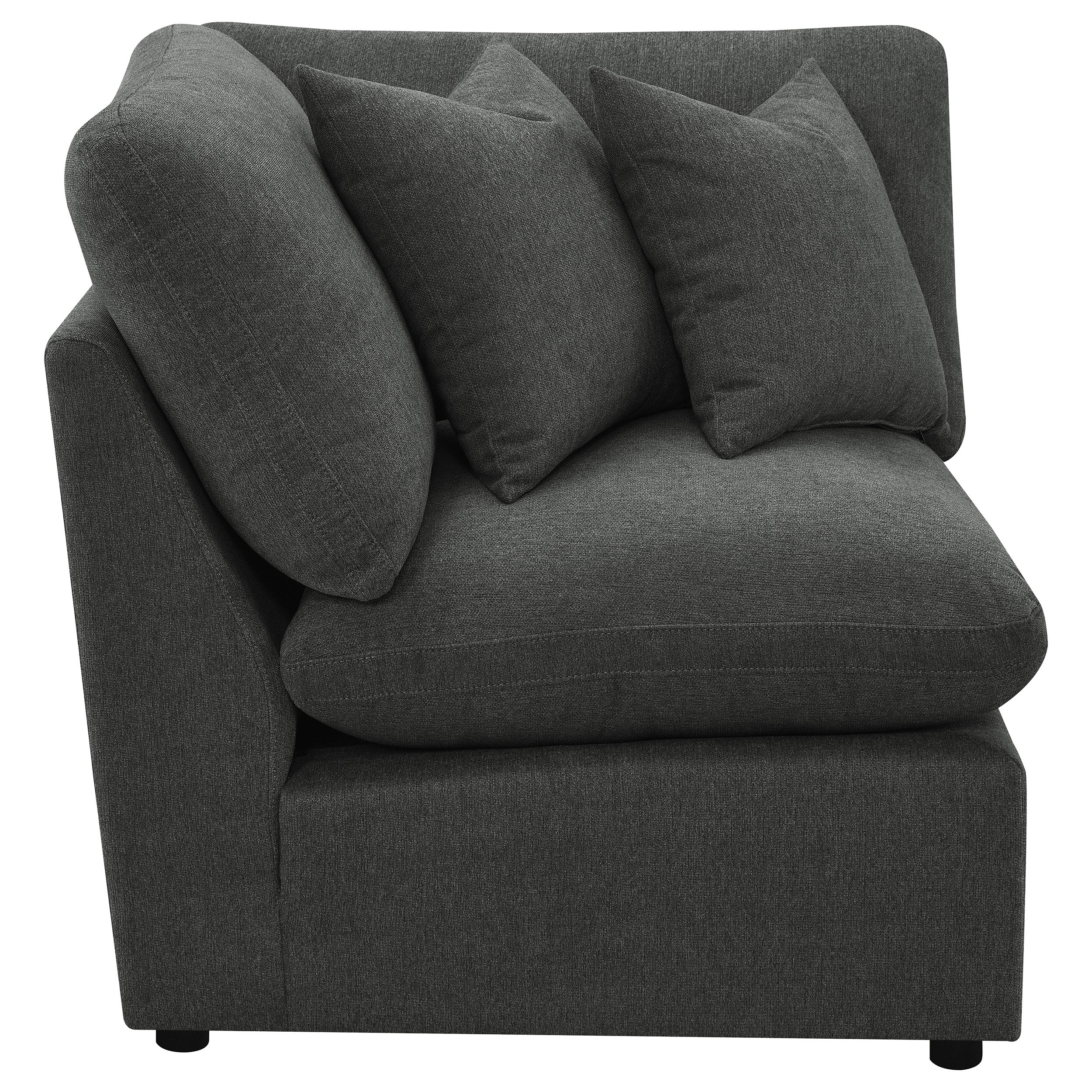 Collins Modular Corner Chair Dark Grey — view 4