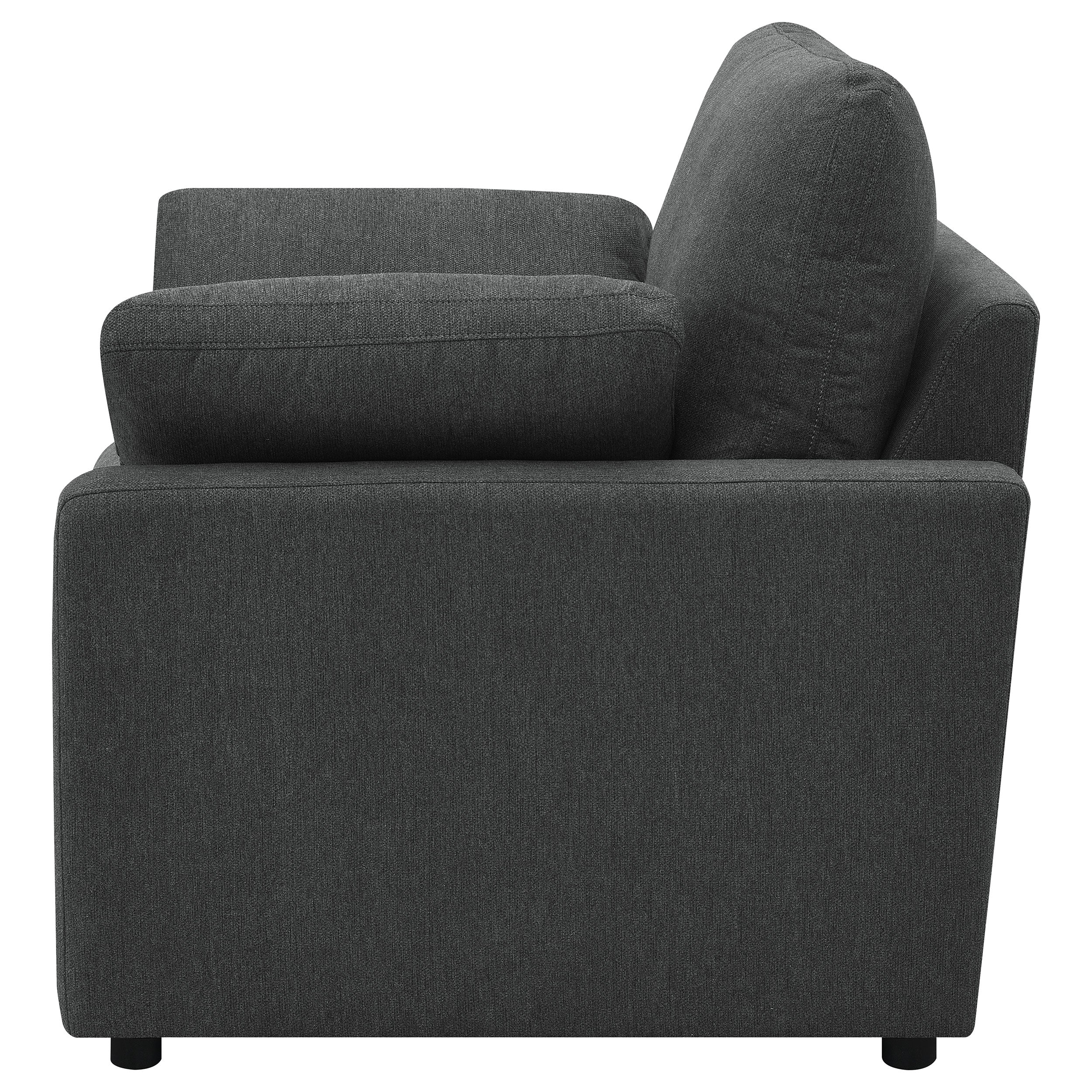 Collins Upholstered Power Recliner Chair Dark Grey — view 7