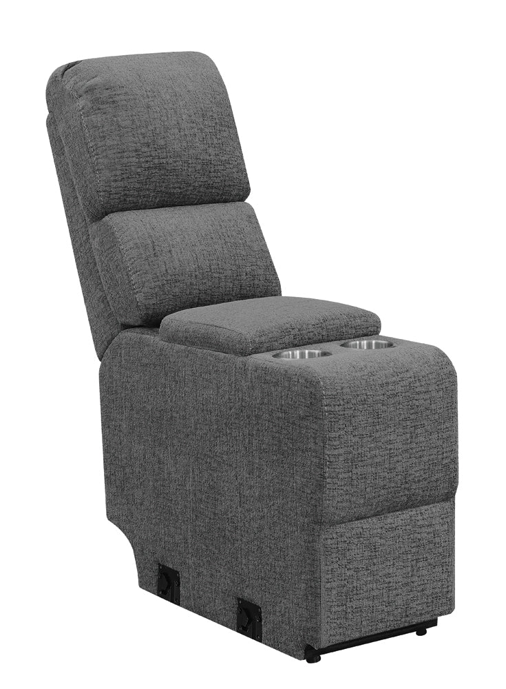 Bahrain Upholstered Console Charcoal — view 1